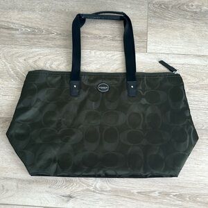 Dark green Coach bag